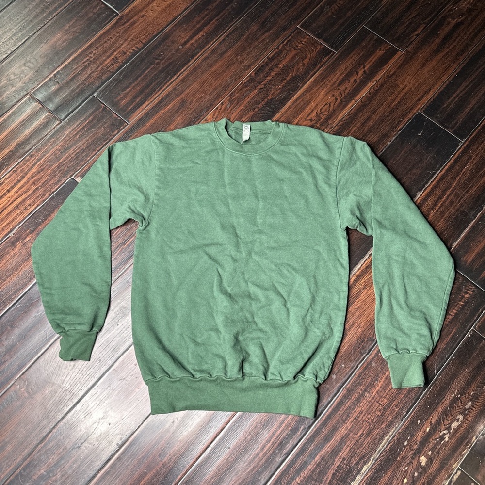 Crewneck terry cotton sweater basic casual Los Angeles Apparel coastal